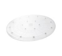 Uonlytech Plato Giratorio de 12 Pulgadas y Rotación de 360 Grados Superficie Suave de Acrílico Transparente y Almacenamiento de Especias para Bonsáis