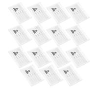 Uonlytech Porta Credencial Transparente Horizontal 15 Unidades Funda Protectora de Plástico Resistente al Agua para Tarjetas de Identificación Adecuado para Oficina Escuela y Eventos