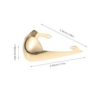 Uonlytech Protectores de Puntera Metálicos para Tacones Altos 3 Pares 19Cm X 53Cm Colores Oro Plata y Gris Resistentes al Desgaste y Diseñados para Proteger Puntas de Zapatos Uso