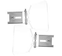 Uonlytech Protectores Oculares para Amoladora de Banco 2 Piezas Cubierta Protectora Transparente de Acero Inoxidable y ABS Resistente al Desgaste Compatible Modelos Estándar para Taller