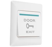 Uonlytech Pulsador de Salida con Placa de Cubierta para Puerta Interruptor de Liberación Automático Instalación Superficial o Empotrada para Sistema de Control de Acceso Oficinas y