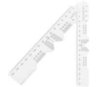 Uonlytech Pupilómetro óptico en set de 4 reglas PVC, dispositivo portátil para medir distancia entre pupilas, diseñado para profesionales y mediciones en movimiento