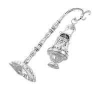 Uonlytech Quemador de Incienso Vintage con Cruz Colgante Accesorio para Iglesia y Decoración Navideña Quemador para Ceremonias y Aromaterapia Espacios Sagrados