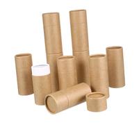 Uonlytech Recipiente Multifunción de Papel Kraft para Almacenar, Caja de Cilindros Práctica para Té y Snacks, Diseño Natural y Seguro para Uso