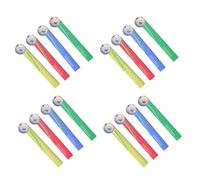 Uonlytech Regla de Estudiante de Madera 18 Cm Diseño Fútbol Colorido, Herramienta de Dibujo Precisa para Aula y Manualidades, 20 Piezas para Premio y Favor de Fiesta Escolar Color Aleatorio