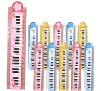 Uonlytech Regla Plegable de Plástico Estudiantes, 30 Cm, Diseño Adorable y Portátil para Uso Diario Escolar Color Aleatorio