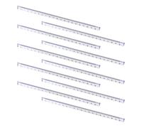 Uonlytech Reglas Triangulares Transparentes de Plástico Medición Rápida y Fácil Identificación 10 para para y para Oficinas y Fábricas Oficinas Fábricas