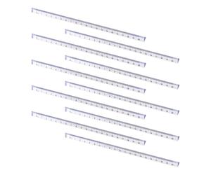 Uonlytech Reglas Triangulares Transparentes de Plástico Medición Rápida y Fácil Identificación 10 para para y para Oficinas y Fábricas Oficinas Fábricas