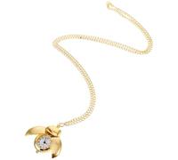 Uonlytech Reloj de Bolsillo Pequeño Vintage Retro para Hombre y Mujer Reloj de Cuarzo con Cadena Dorada Diseño Escarabajo Creativo Accesorio Clásico para Uso Diario y Obsequio