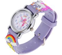 Uonlytech Reloj de Dibujos Animados Estampado de Unicornio Ligero y Hermoso para Niño y Niña como Obsequio para Estudiantes