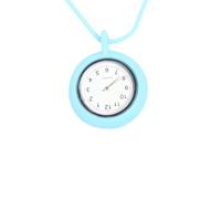 Uonlytech Reloj de Enfermera Colgante de Cuarzo Mini, Silicona Resistente, Color Azul Claro, para Mujer en Uso Médico y Hospitalario, Tamaño Compacto y Ligero Estilo Aleatorio