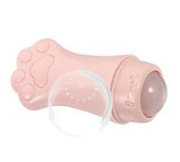 Uonlytech Rodillo de Masaje Facial Forma de Pata de Gato 1 unidad Tamaño Pequeño Piedra de Cuarzo Rosa para Ojos y Rostro Herramientas de Belleza para Mujeres Cuidado Facial Diario