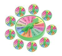 Uonlytech Rueda De Castigo Giratoria De Broma para Fiestas y Reuniones, Tamaño 6.5 Cm, Material PP Seguro y Duradero, Accesorio Portátil para Juego y Entretenimiento Familiar, Pack De 10 Unidades