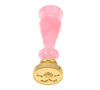 Uonlytech Sello de Lacre Retro Desmontable para Envelopes Sello de Cera Artesanal para y Manualidades Roja con Mango