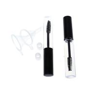 Uonlytech Set de 2 Tubos de Pestañas Vacíos Envases de Plástico sin Fugas para Color Aleatorio con Aplicador de 10 Ml y 2 Embudos Transparentes