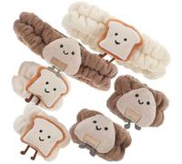 Uonlytech Set de 6 Diademas y Pulseras para Lavado Facial, Diseño y Suave, Accesorios para Spa y Maquillaje, Especial para Niñas y Mujeres