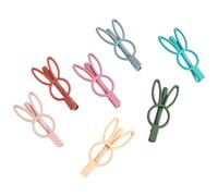 Uonlytech Set de 7 Horquillas de Conejo Cabello de Hierro, Decorativas y Elegantes, Ideales para Niñas y Mujeres en Cualquier Ocasión Color Aleatorio
