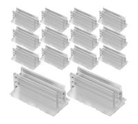 Uonlytech Soporte Adhesivo de Sobremesa para Tarjetas de Visita Tarjetero de Plástico Transparente Mini Base Autoadhesiva Espuma 100 Unidades para Oficina Restaurante y Eventos