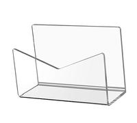 Uonlytech Soporte de Cartas Acrílico Transparente para Oficina Organizador de Archivos de Escritorio para Almacenar Correspondencia Revistas y Libros Casa o Trabajo