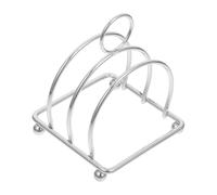 Uonlytech Soporte de Pan Tostado de Acero Inoxidable Multifuncional para Cocina, Estante Organizador de Rebanadas de Pan Caseras, Rejilla para Tostadas de Mesa, Diseño Práctico y Estable, 1