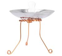 Uonlytech Soporte para Mechas de Lámpara de Queroseno Pequeño, Portamechas y Platillo de Vidrio para Aceite, Material Liviano Reutilizable, Suministros Budistas para Templo y Decoración