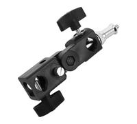 Uonlytech Soporte para Paraguas de Fotografía, Adaptador de Mini Trípode Portátil, Clip de Flash para Iluminación Fotográfica, Accesorio Compatible para Zapata y Montaje en Exteriores
