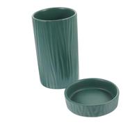 Uonlytech Soporte para Utensilios de Cocina de Cerámica Verde Escurridor Portátil para Cubiertos Porta Cubiertos Reutilizable y Organizador de Vajilla para Almacenamiento Hogar