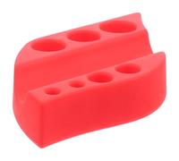 Uonlytech Soporte para Vasos de Pigmento de Silicona Roja, Portavasos para Tinta de Tatuaje y Organizador de Herramientas para Tatuadores, Accesorio Compacto para Uso en Tatuaje