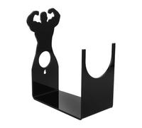 Uonlytech Soporte para Vino de Acrílico Negro 1 Pieza Botellero Individual para Vino Tinto Diseño Hombre Musculoso para Mesa de Comedor y Encimera Almacenamiento Compacto para Hogar y Bar