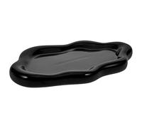 Uonlytech Soporte Superficie para Negra y Lisa Elegante de Nube Diseño de Cerámica Forma Cucharas de Café para Cocina y Barra