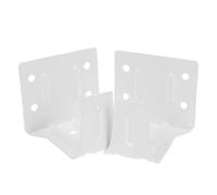 Uonlytech Soportes Centrales para Persianas Horizontales, 2 Piezas Mini Color Claro, Soporte Metálico para Riel de Persiana, Montaje para Estores y Cortinas, Recambios para Ventanas,
