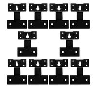Uonlytech Soportes de Pared Metálicos para Altavoces Envolventes Juego de 10 Colgadores para Montaje Pared Compatibles Altavoces de Estantería para Sala Oficina y Eventos