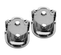 Uonlytech Soportes para Barra de Armario Extracción Rápida y Estabilidad Mejorada de Aleación de Zinc Brida Abierta para Varilla de 22mm, Color Plata, 2 Piezas para Baños y Lavaderos