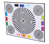 Uonlytech Tabla de Prueba para Calibración de Lentes de Cámara de Seguridad, Tamaño Pequeño 40x30 Cm, Herramienta Profesional para Ajuste Preciso de Enfoque en CCTV, Compatible Múltiples