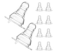 Uonlytech Tapones de Silicona para Botellas de Cerveza 10 Piezas Tetinas para Bebida de Adultos Accesorio para Juegos de Beber en Fiestas Tamaño Estándar 37 CM Multiuso para Zumo y