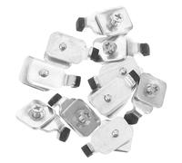 Uonlytech Tapones de Tope para Rieles de Cortina de Hierro, 10 Piezas, Topes Finales Pequeños para Rieles de Ventanas, Accesorios Metálicos para Cortinas de Interior, Fijación Segura