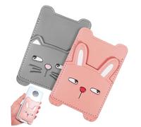 Uonlytech Tarjetero con Pegatina Trasera para Teléfono Funda Autoadhesiva De Cuero PU Billetera para Tarjetas y Teléfono