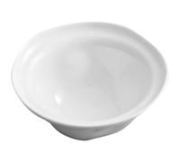 Uonlytech Tazón de Cerámica Blanco Redondo para Servir Arroz y Fideos Acabado Delicado y Diseño Seguro para Manos, Adecuado para Uso Doméstico y Restaurante