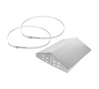 Uonlytech Techo Protector para Cámara Exterior de Acero Inoxidable Plata, Resistente a Lluvia y Polvo, Adecuado para Cámaras de Seguridad y Tipo Cúpula en Parques y Estacionamientos