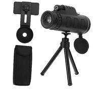 Uonlytech Telescopio Monocular De Alta Resolución Aumentos Visión Nocturna para Observaciones Al Aire Incluye Lente De Aumento y Brújula para Viajes y Actividades Al Aire