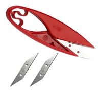 Uonlytech Tijeras de Costura de Acero Inoxidable Tijeras Profesionales de Doble Hoja para Cortar Hilo y Tela Tamaño Pequeño Cortador de Hilo Portátil para Manualidades y Costura Versátiles