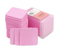 Uonlytech Toallitas Limpiadoras de Pegamento para Pestañas Algodón No Tejido Rosa 400 Unidades Fácil de Llevar para de Negocios o Vacaciones