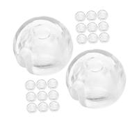 Uonlytech Tope de Cadena Cuentas Ciegas Transparente, Fijador Vertical para Persianas, 24 Piezas, Accesorio para Cortinas de Ventana, Uso en Salón y Cocina