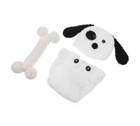 Uonlytech Trajes de Fotos para Recién Nacido Conjunto de Punto Suave y Crochet Disfraz de Animal para Sesión de Fotos para Primera Puesta de Bebe