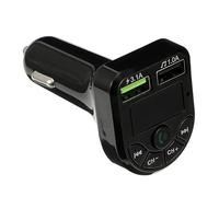Uonlytech Transmisor Cargador USB Dual para Automóvil Reproductor Mp3 LED Adaptador Inalámbrico Cargador Rápido Soporte para Teléfonos Inteligentes Reproducción Estéreo Diseño Compacto