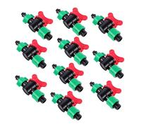 Uonlytech Válvula de Riego por Goteo de Plástico de 16mm Doble Cierre para Conectar Pvc y Cinta de Goteo en Riego de Huertos y Jardines