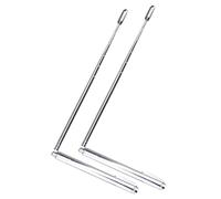 Uonlytech Varillas Duraderas de Acero Plegables de Inoxidable Radiestesia Ligeras y 2 Piezas Búsqueda de Agua y Objetos Perdidos para Exteriores