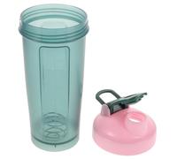 Uonlytech Vaso Mezclador de Proteínas Verde de Plástico 600 Ml para Pre-Entrenamiento, Botella Deportiva sin Fugas con Batidor de Alambre, Adecuado para Batidos y Gimnasio