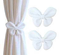 Uoocg 2 piezas de alzapaños magnéticos con lazo para cortinas, soportes para cortinas para decoración del hogar, tiras ajustables para cortinas, cuerda para soportes de cortinas para decoración del