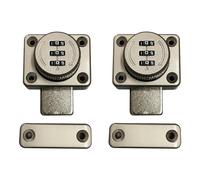 Uooduby 2 Uds., Sin PerforacióN, Cerradura Combinada, Pestillo, Pestillo, Enganche de Puerta, Cerradura de Puerta Corredera, Cerradura de Puerta Abierta, Puerta de HabitacióN, Seguridad
